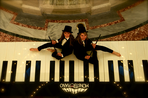 Dancer on Floor Piano